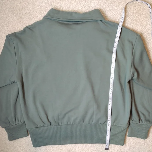 A New Day | Women's Green Quarter-zip Pullover Sweater Jacket - Picture 8 of 12